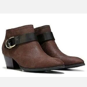 Anthropologie Franco Sarto Womens Ankle Moto Heels Booties shoes sz 11M